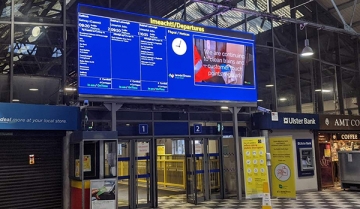 Passenger Information Gets Brighter for Irish Rail with Daktronics Display