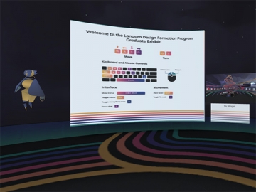 Langara Design Formation Department Built Their Graduate Showcase in a Virtual Gallery