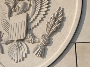 Federal seal at LA Federal Courthouse, by Marcel Machler Federal seal at LA Federal Courthouse, by Marcel Machler