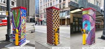 Bus Kiosks are transformed by SuperGraphics into canvases for local artists