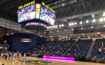 Daktronics Delivers New LED Centerhung For University of Delaware Daktronics Delivers New LED Centerhung For University of Delaware