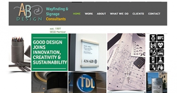 AB Design Screenshot of AB Design website