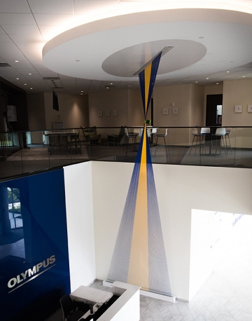 Bluebird and Wayfinder Collaborative Partner on the Olympus Corporation lobby