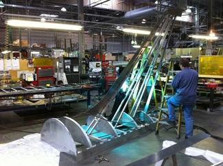 Creo Industrial Arts, Boeing Dreamliner Photograph of Boeing Dreamliner 1/3 scale tail fin