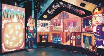 Fiberoptic Lighting, Musical Christmas Murals Photo of Musical Christmas Murals