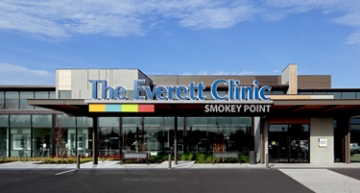 Michael Courtney Design, Everett Clinic Photo of the Everett Clinic identification sign