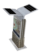 Merje, Wayfinding Masterplan for Austin Image of pylon for wayfinding master plan for Austin