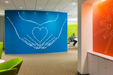 Pentagram, GlaxoSmithKline Photo of graphics for GlaxoSmithKline