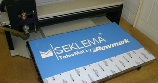 Rowmark, Seklema TableMat photograph of Rowmark Seklema TableMat engravable product