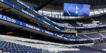 Daktronics' Complete Experience at Tottenham Hotspur Stadium Daktronics' Complete Experience at Tottenham Hotspur Stadium (image: stadium interior with digital signage)