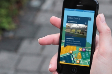 W&Co., Mercer County Park Photo of Mercer County Park digital wayfinding app